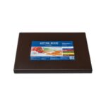 YELKAR Дъска за рязане с улей 325х265х12 мм GN1/2 кафява (HDPE 500)
